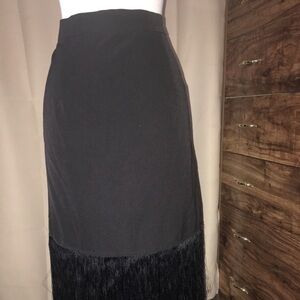 Forever‎ 21 Black fringe skirt